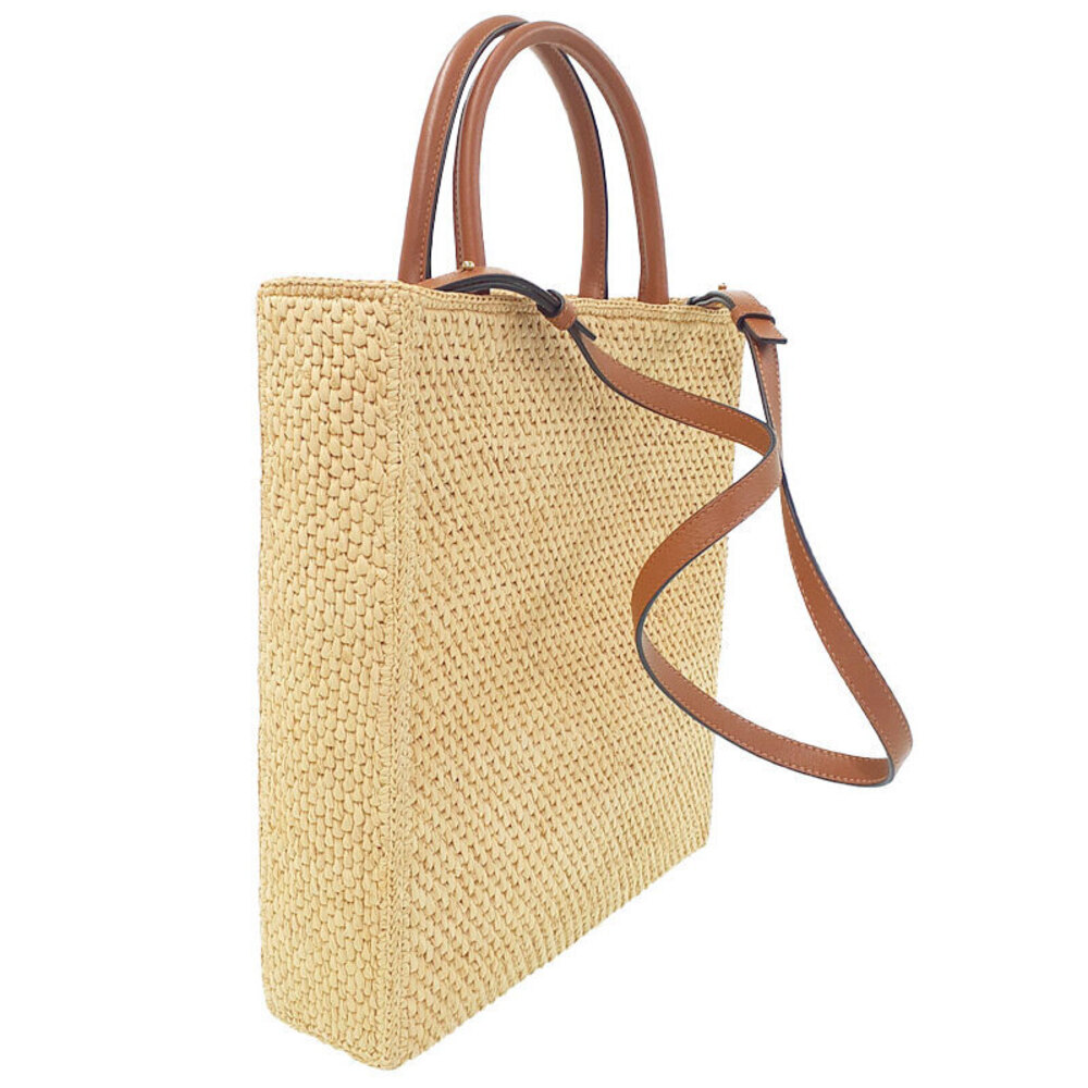 Loewe Standard Straw Brown Tote Tan Bag - Picture 1 of 9